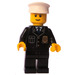 LEGO Politie Prisoner Bewaker minifiguur Bruine wenkbrauwen