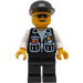 LEGO Polizei mit Sheriff Star und Schwarz Deckel Minifigur