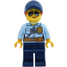 LEGO Police Woman with Cap, Ponytail and Sunglasses Minifigure