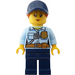 LEGO Polizei Woman mit Deckel, Pferdeschwanz und Worried Look Minifigur