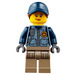 LEGO Policía con Frontal Zipper Minifigura