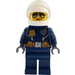 LEGO Politie Woman met Wit Helm en Sunglasses minifiguur