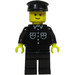 LEGO Polis med Svart Hatt Minifigur