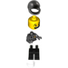 LEGO Policeman with Black Helmet Minifigure