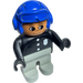 LEGO Policeman avec Bleu Aviateur Casque