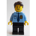 LEGO Policeman met Blauw Tie, Gold Badge minifiguur