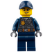 LEGO Policía con Dark Azul Gorra Minifigura