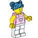 LEGO Poppy Starr mit Rosa oben Minifigur