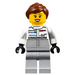 LEGO Porsche Mechaniker mit Reddish Braun Haar Minifigur