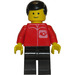 LEGO Post Officer Worker met Zwart Haar Minifiguur