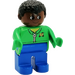 LEGO Postman met Afro Duplo Figuur