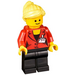 LEGO Press Woman / Reporter with Bright Light Yellow Hair Minifigure