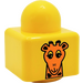 LEGO Primo Backstein 1 x 1 mit Giraffe Kopf und Palm Baum oben (31000)