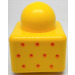 LEGO Primo Brick 1 x 1 with Orange and Red Dots (31000)