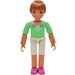 LEGO Princess Flora avec blanc Shorts &amp; Medium Green Haut avec Roses Décoration Figurine