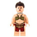 LEGO Princesa Leia con Slave Atuendo y Dark Marrón Pelo Minifigura