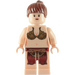 LEGO Prinsesse Leia med Slave Påklædning og Reddish Brun Hår Minifigur