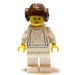 LEGO Prinzessin Leia mit Weiß Outfit und Gelb Kopf Minifigur