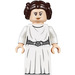 LEGO Princess Leia with White Outfit with Detailed Belt and Skirt Minifigure