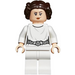 LEGO Princess Leia with White Outfit with Detailed Belt (Crooked Smile / Angry) Minifigure