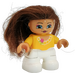 LEGO Princess with Brown Combing Hair Duplo Figure