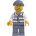 LEGO Prisoner 86753 met Scarred Gezicht, Gebreid Pet en Rugzak minifiguur