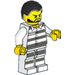 LEGO Prisoner with Black Hair Minifigure