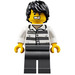 LEGO Prisoner with Surprised and Scared Grin  Minifigure