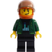 LEGO Private Investigator Piet Püthon with Dark orange Helmet Minifigure
