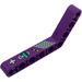 LEGO Purple Beam Bent 53 Degrees, 4 and 6 Holes with lever and vent Sticker (6629)