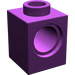 LEGO Violet Brique 1 x 1 avec Trou (6541)