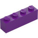 LEGO Purple Brick 1 x 4 (3010 / 6146)