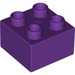 LEGO Violet Duplo Brique 2 x 2 (3437 / 89461)