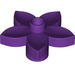 LEGO Violet Duplo Fleur avec 5 Angular Pétales (6510 / 52639)