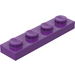 LEGO Paars Plaat 1 x 4 (3710)