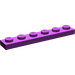 LEGO Purple Plate 1 x 6 (3666)