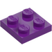 LEGO Violet assiette 2 x 2 (3022 / 94148)