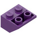 LEGO Violet-pourpre Pente 2 x 2 (45°) Inversé avec entretoise plate en dessous (3660)