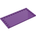 LEGO Purple Tile 6 x 12 with Studs on 3 Edges (6178)
