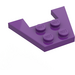 LEGO Morado Cuña Placa 3 x 4 sin muescas de espiga (4859)