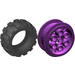 LEGO Purppura Wheel 20 x 30 Balloon Medium with Tire 49.6 x 20 (Balloon 20 x 30)