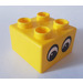 LEGO Quatro Brick 2x2 with Two Eyes Pattern (48138)