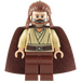 LEGO Qui-Gon Jinn met Cape en Breathing Device Minifiguur