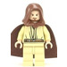 LEGO Qui-Gon Jinn med Kappe og Beige Ben med Chin Dimple Minifigur