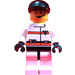 LEGO R.E.S. Q Man  mit Schwarz Deckel und Headset Minifigur