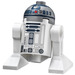 LEGO R2-D2 met Plat Zilver Hoofd Minifiguur met rode stippen