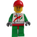 LEGO Race Bil Mechanic i Octan logo Drakt med Rød Caps Minifigur