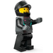 LEGO Race Driver - Zwart Racing Suit minifiguur