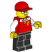 LEGO Race Marshall met Rood Pet Minifiguur