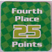 LEGO Racers Game Fourth Place 25 Points Card